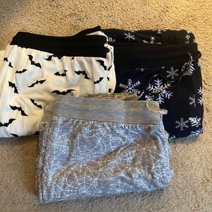 Winter Theme Maurices Sleep Pants/Lounge  Pants Lot of 3. 1X